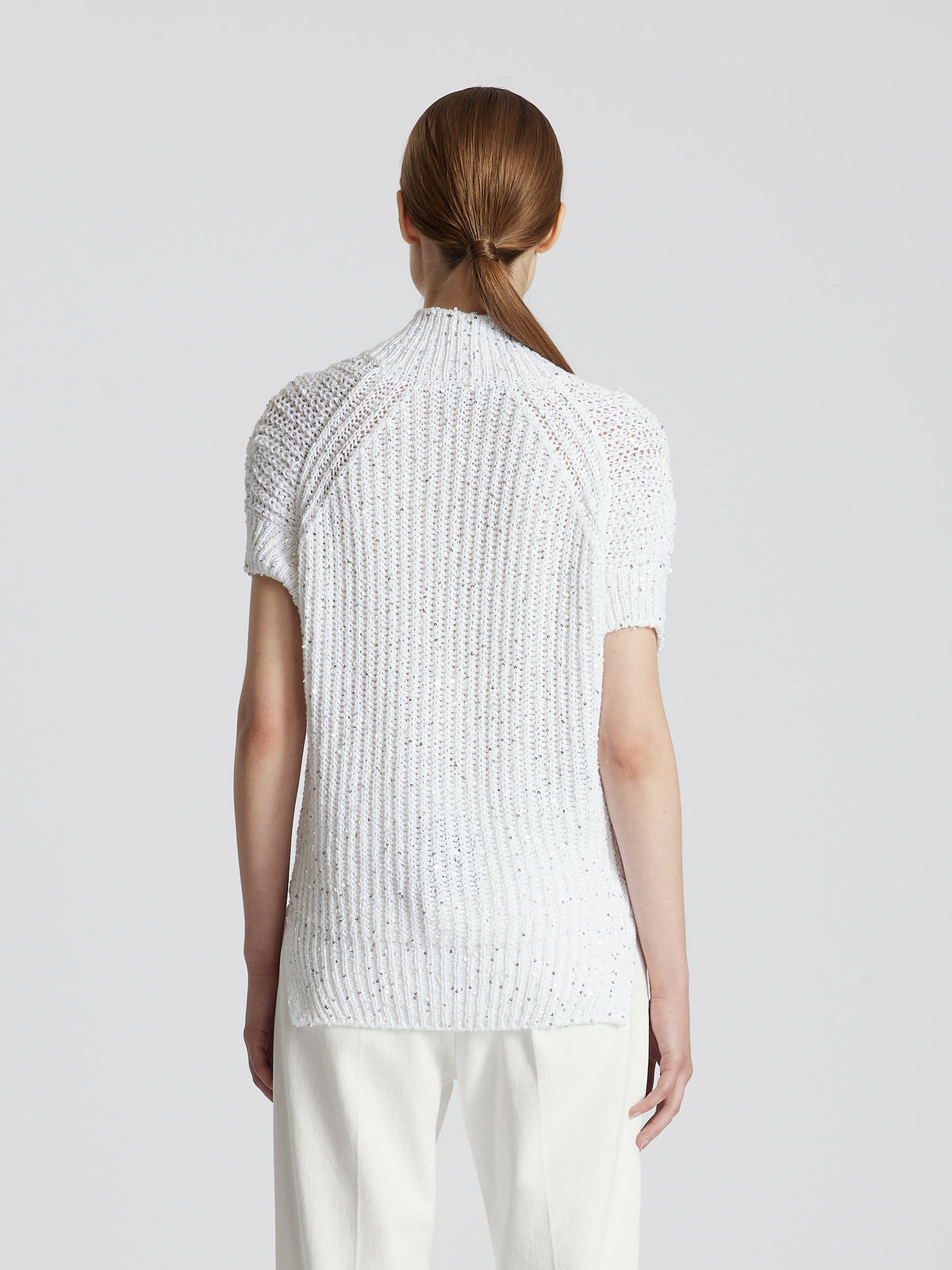 GILET IN COTONE CON PAILLETTES