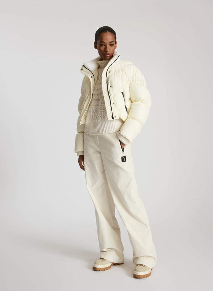 MOUNTAINEER VELVET WIDE LEG PANTS