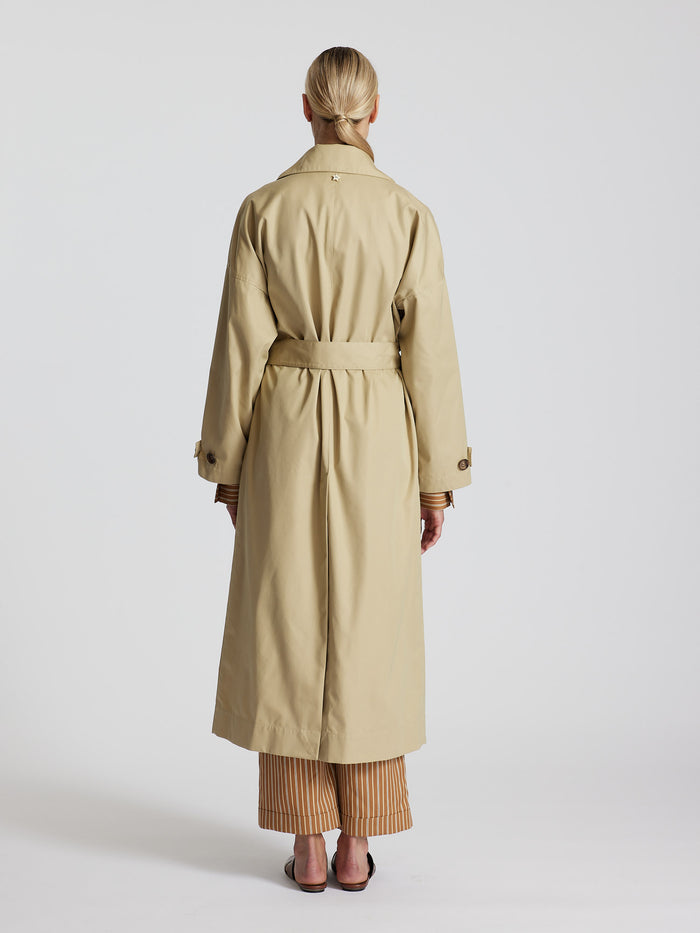 TECNHICAL COTTON GABARDINE TRENCH