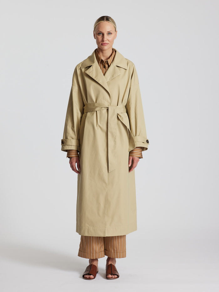 TECNHICAL COTTON GABARDINE TRENCH