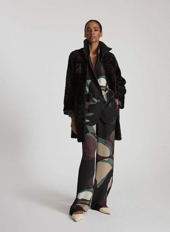SHEEPSKIN REVERSIBLE LONG COAT