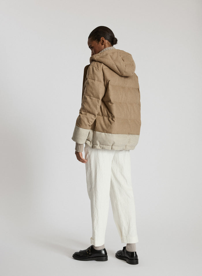 WATER-REPELLANT FLANNEL PADDED JACKET