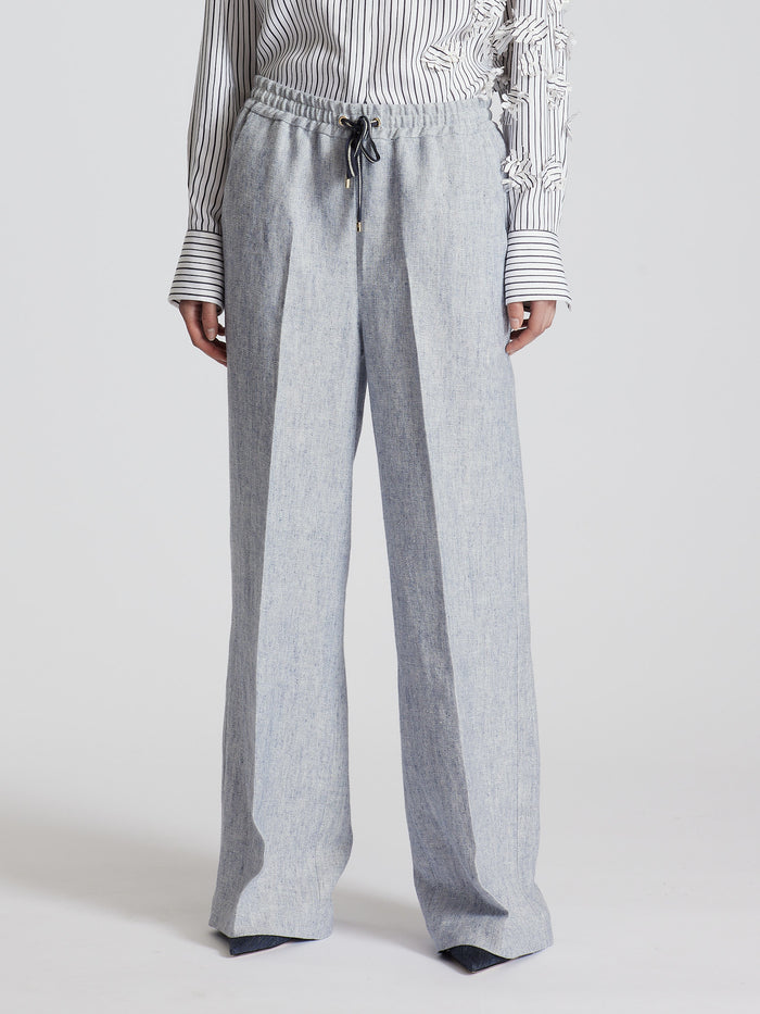 LINEN BLEND PANTS