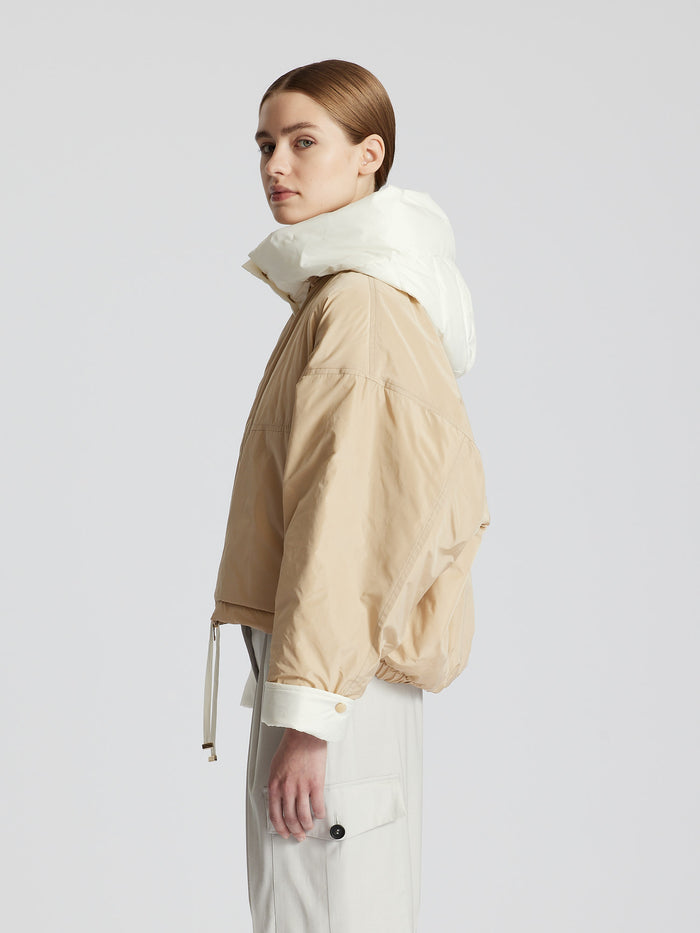 TECHINCAL TAFFETTAS PADDED BOMBER