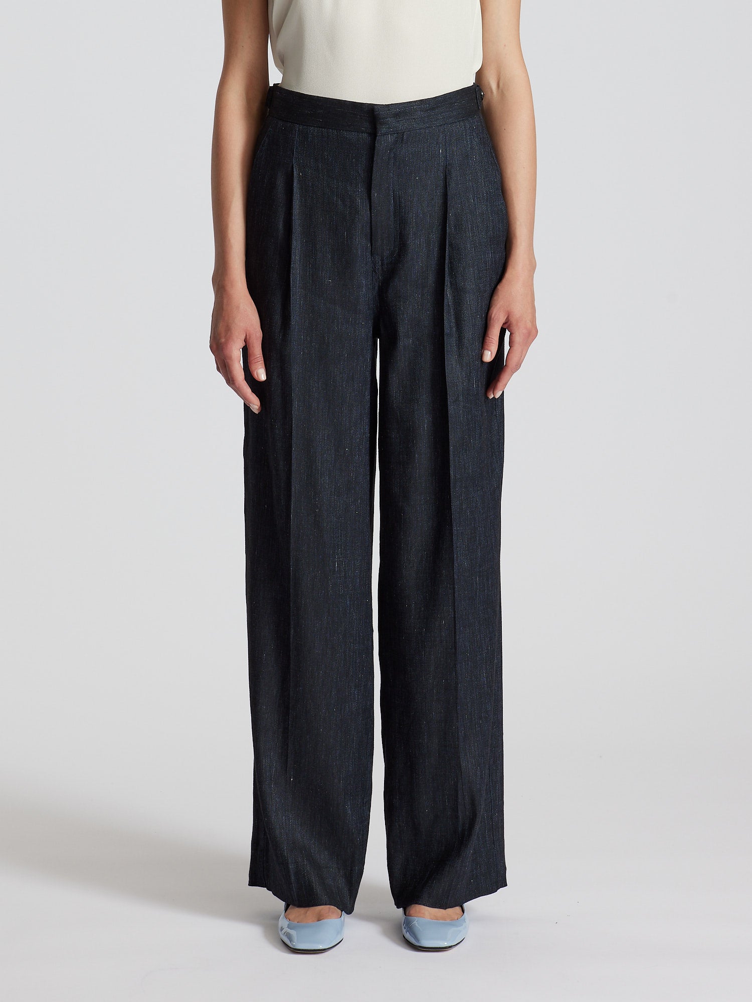 LINEN BLEND PANTS