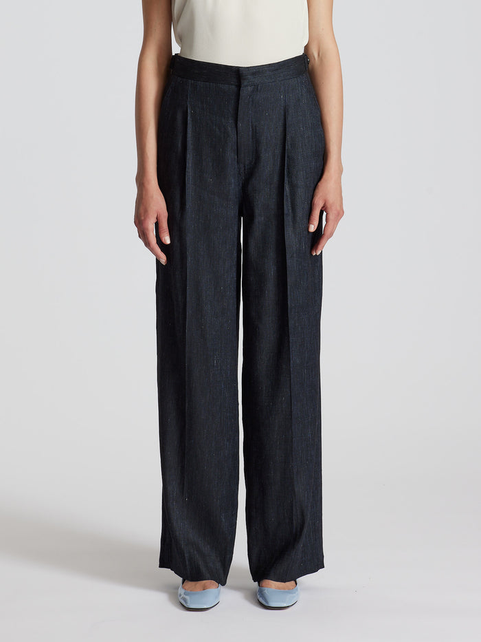 LINEN BLEND PANTS