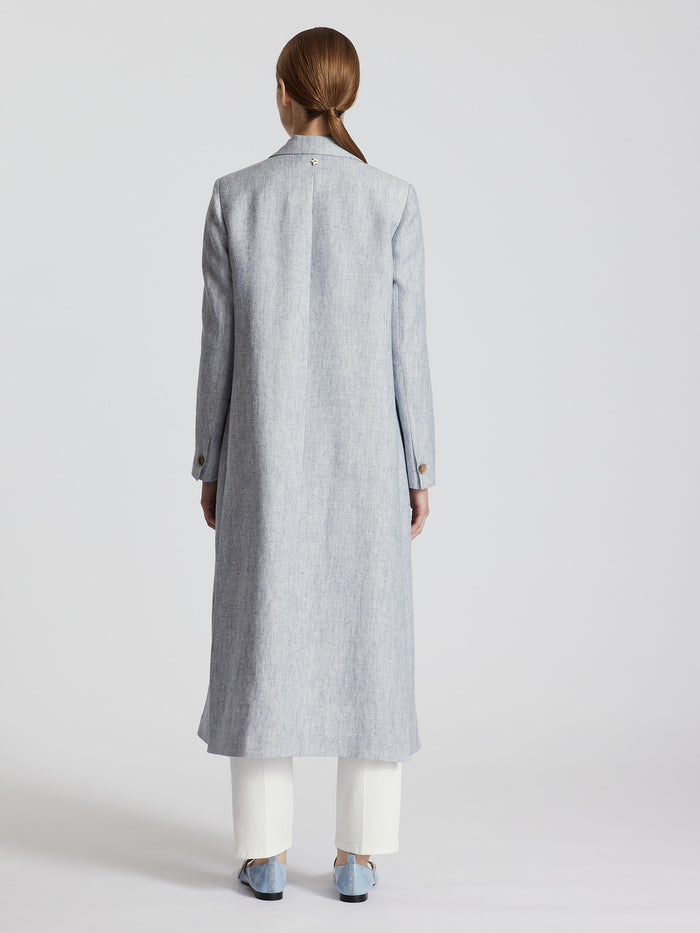 LINEN BLEND COAT