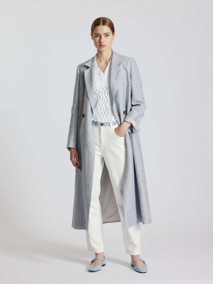 LINEN BLEND COAT