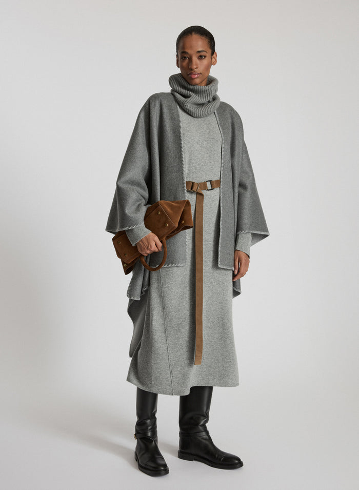 WOOL, CASHMERE AND SILK CAPE