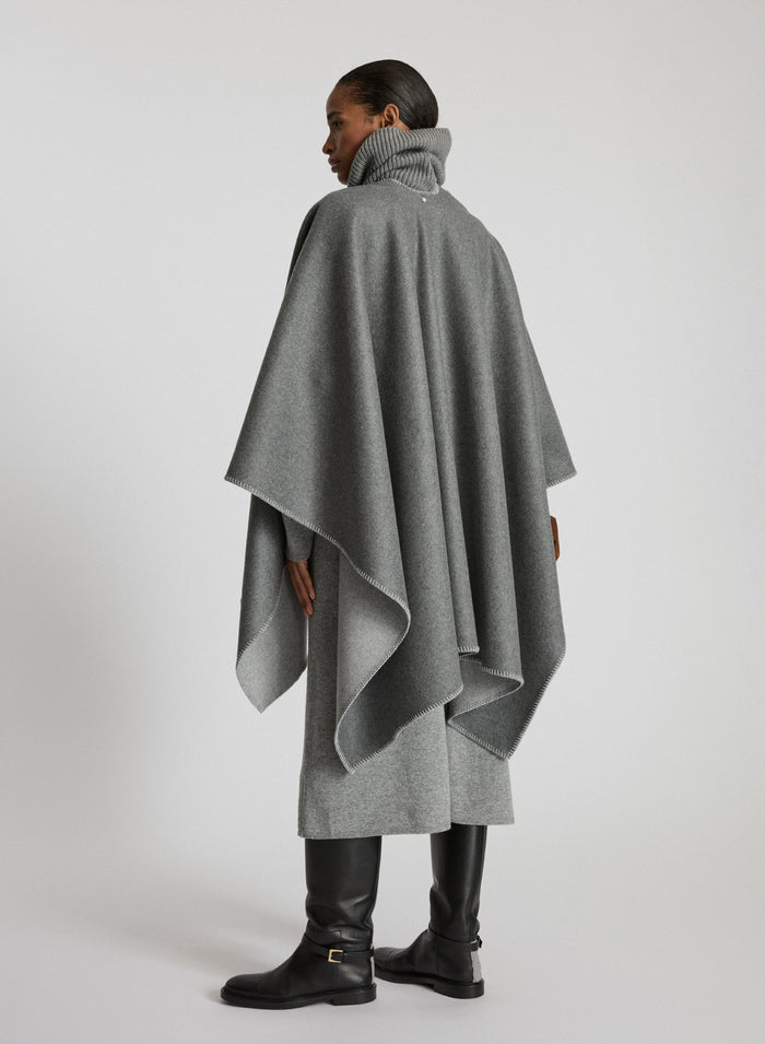WOOL, CASHMERE AND SILK CAPE