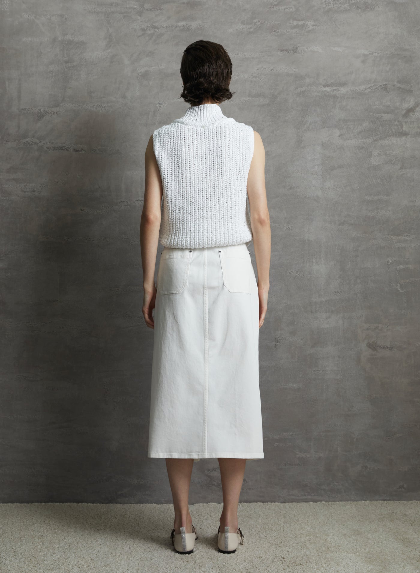 GONNA LONGUETTE IN DENIM