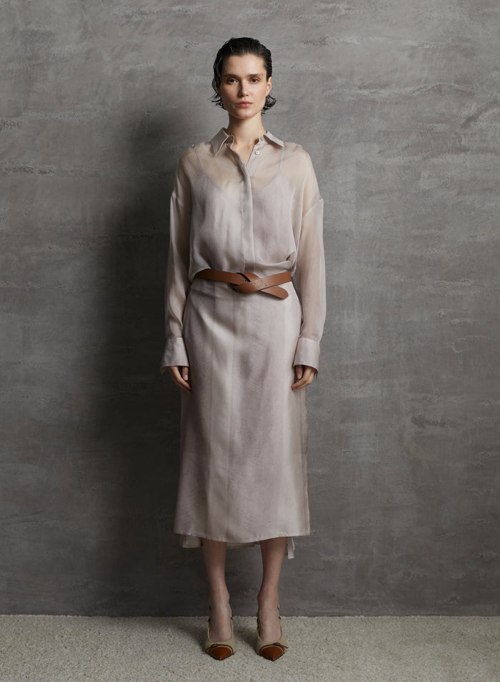 CINTURA IN PELLE CON CHIUSURA AD ANELLO