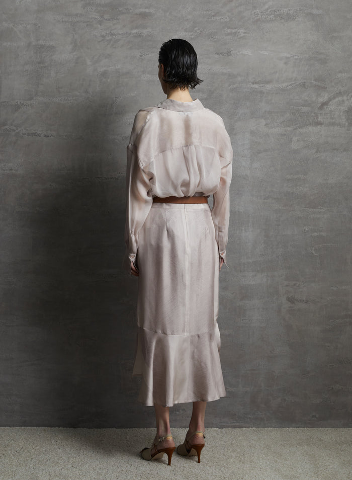 PRINTED SILK VOILE SHIRT