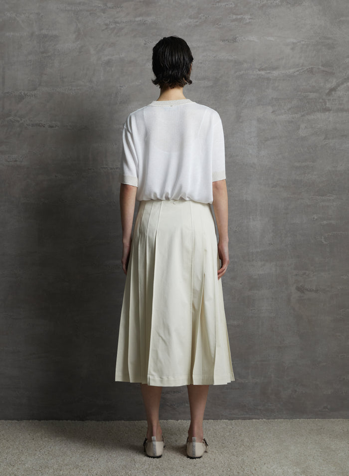 VISCOSE BLEND KNIT T-SHIRT