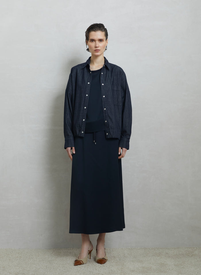FLUID DENIM OVERSIZE SHIRT
