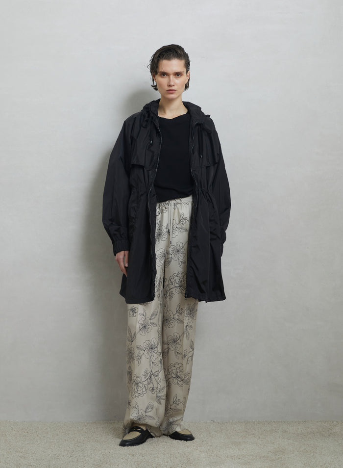 PRINTED SILK PANTS