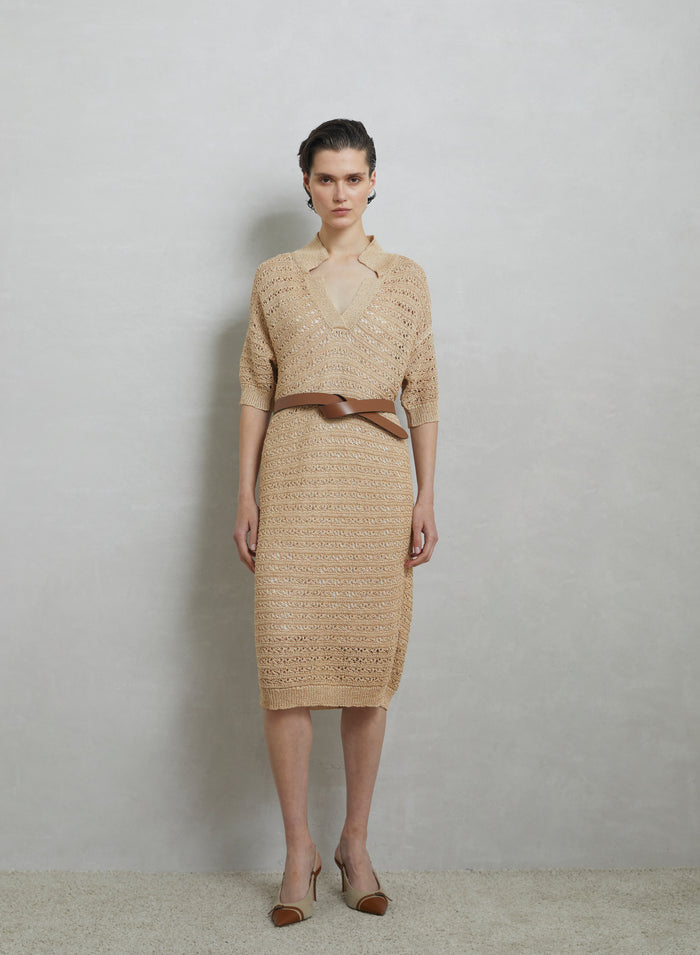 VISCOSE BLEND KNIT DRESS