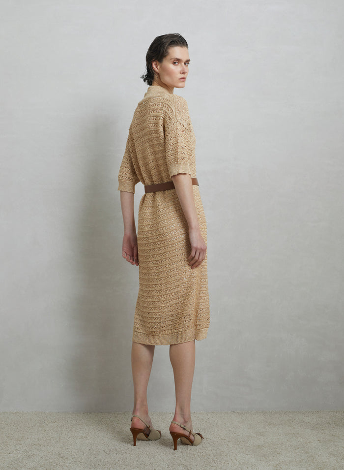 VISCOSE BLEND KNIT DRESS