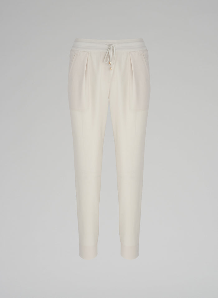 JOGGERS IN TELA UNITA DI LANA STRETCH