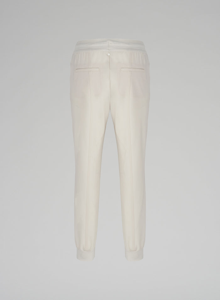 JOGGERS IN TELA UNITA DI LANA STRETCH