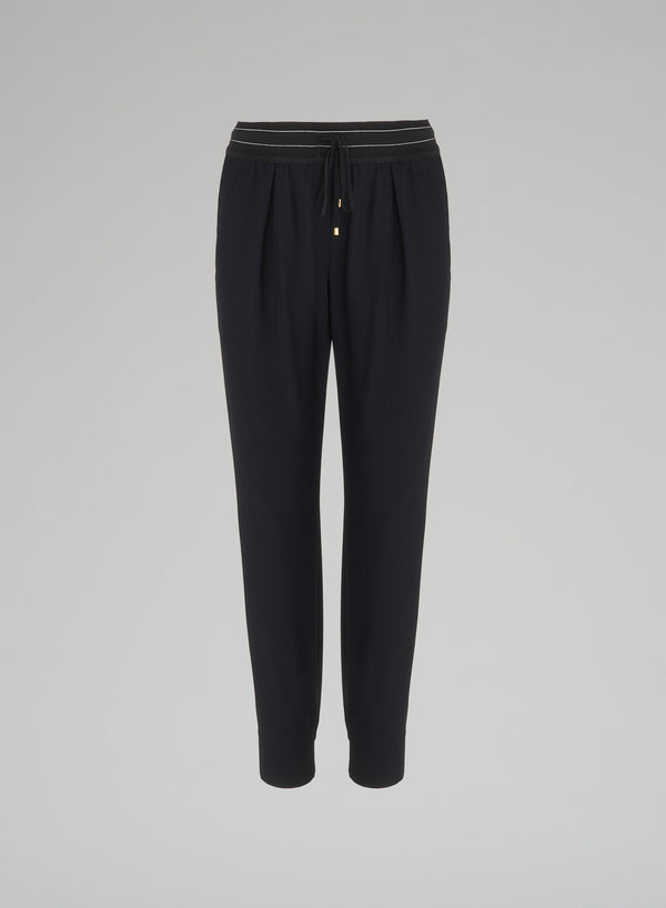 JOGGERS IN TELA UNITA DI LANA STRETCH