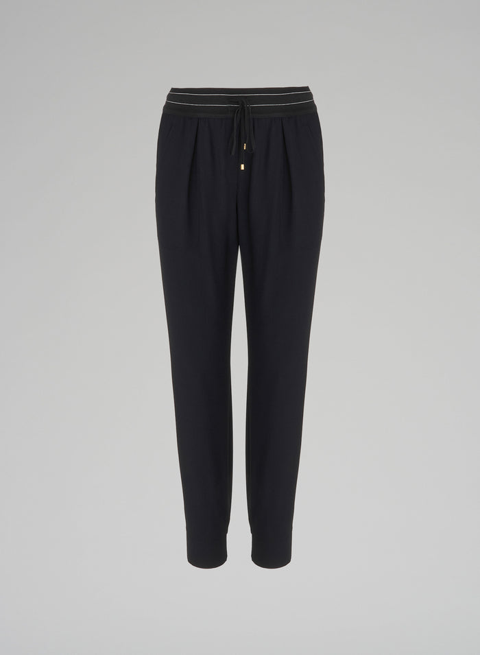 JOGGERS IN TELA UNITA DI LANA STRETCH