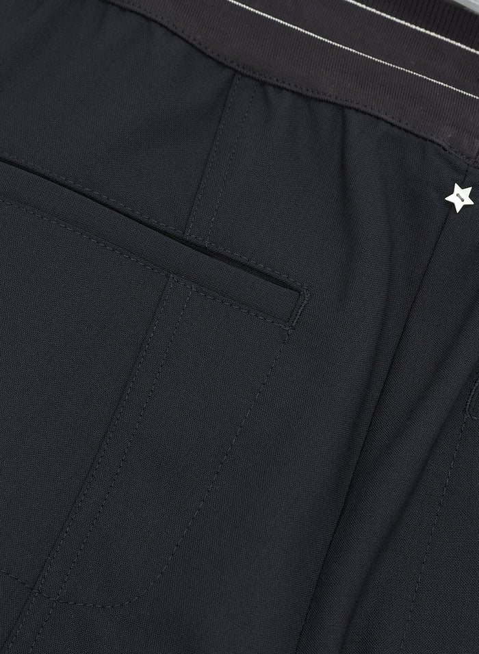 JOGGERS IN TELA UNITA DI LANA STRETCH