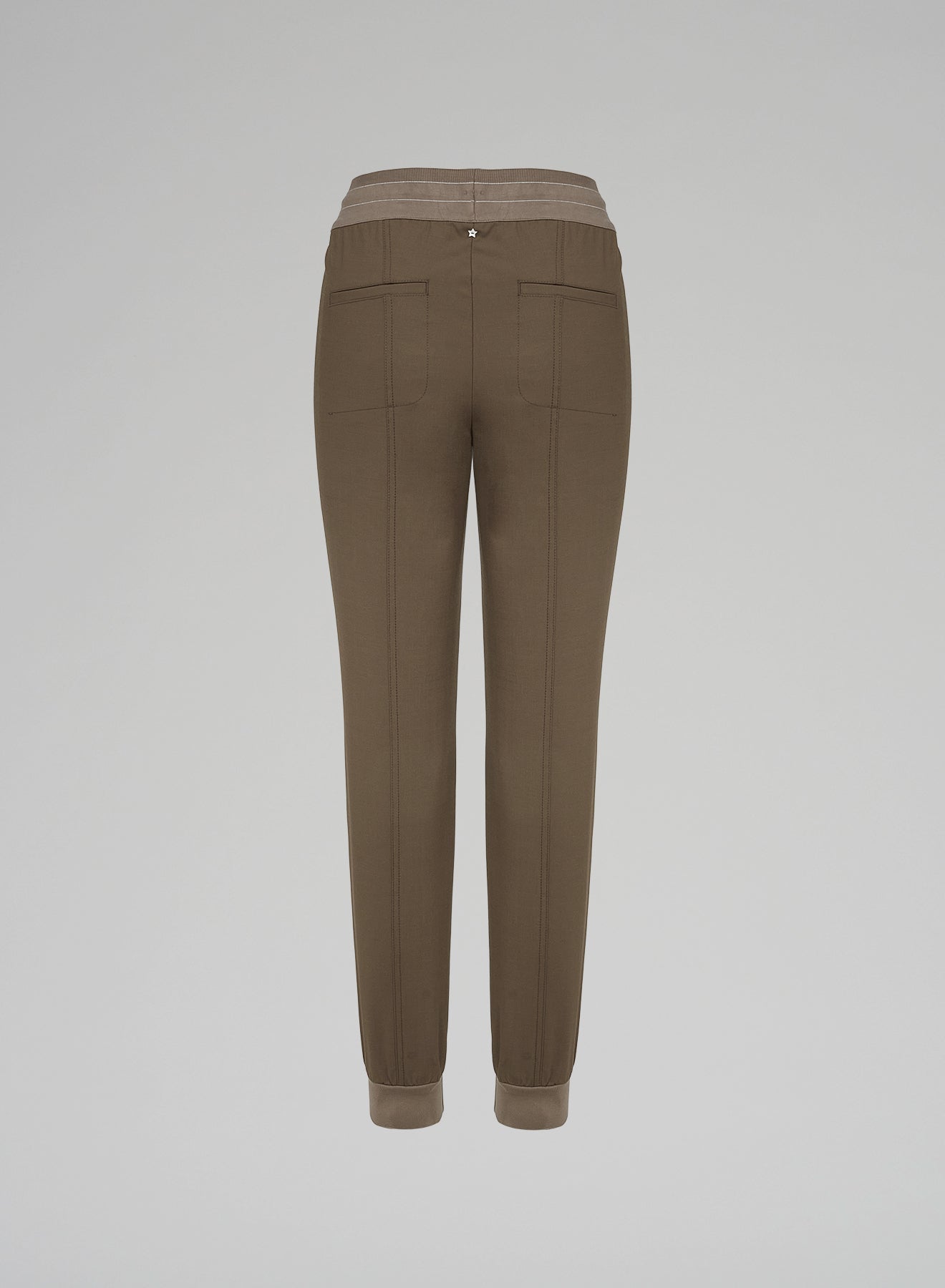 JOGGERS IN TELA UNITA DI LANA STRETCH