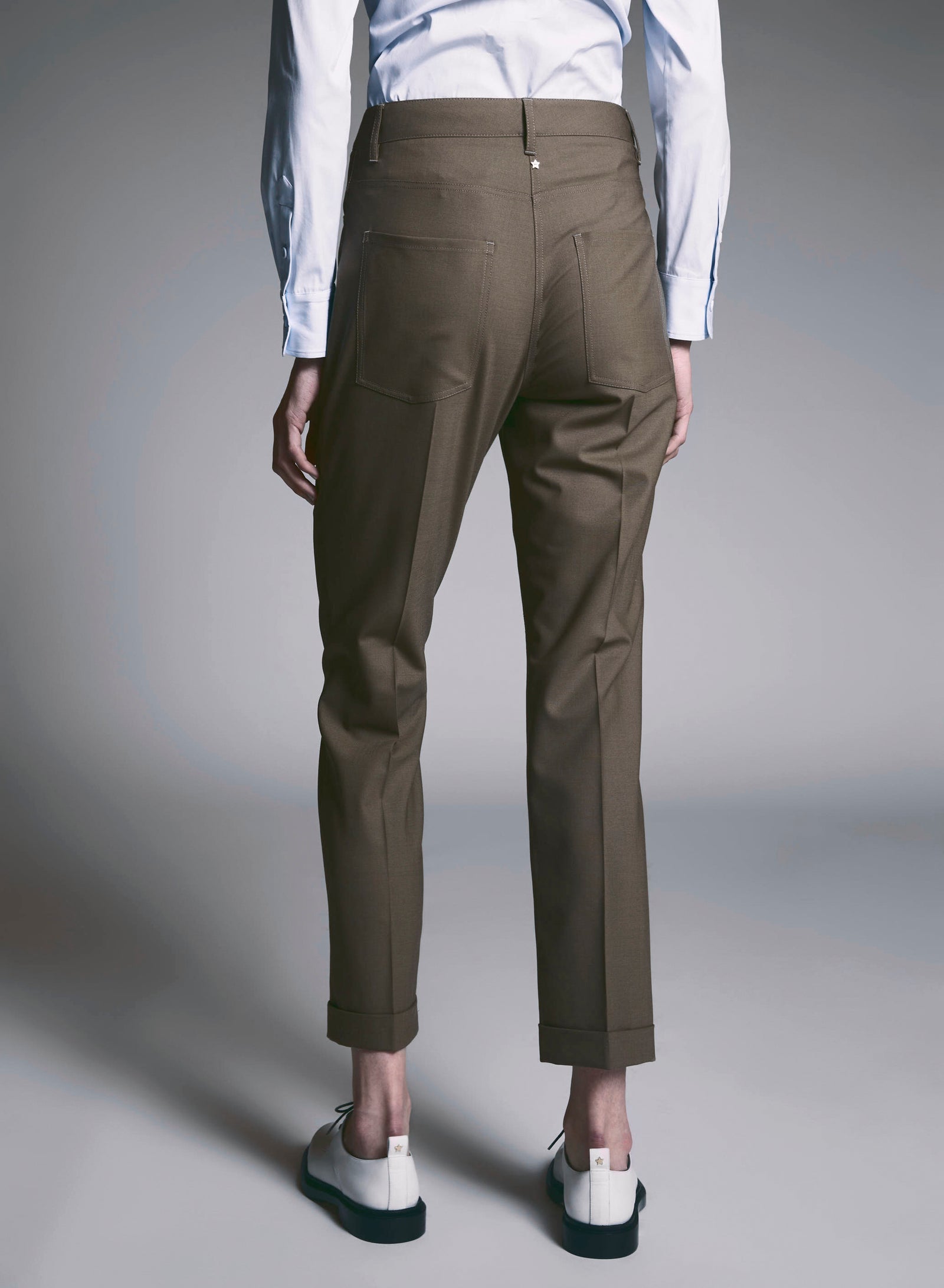 PANTALONI A SIGARETTA IN LANA