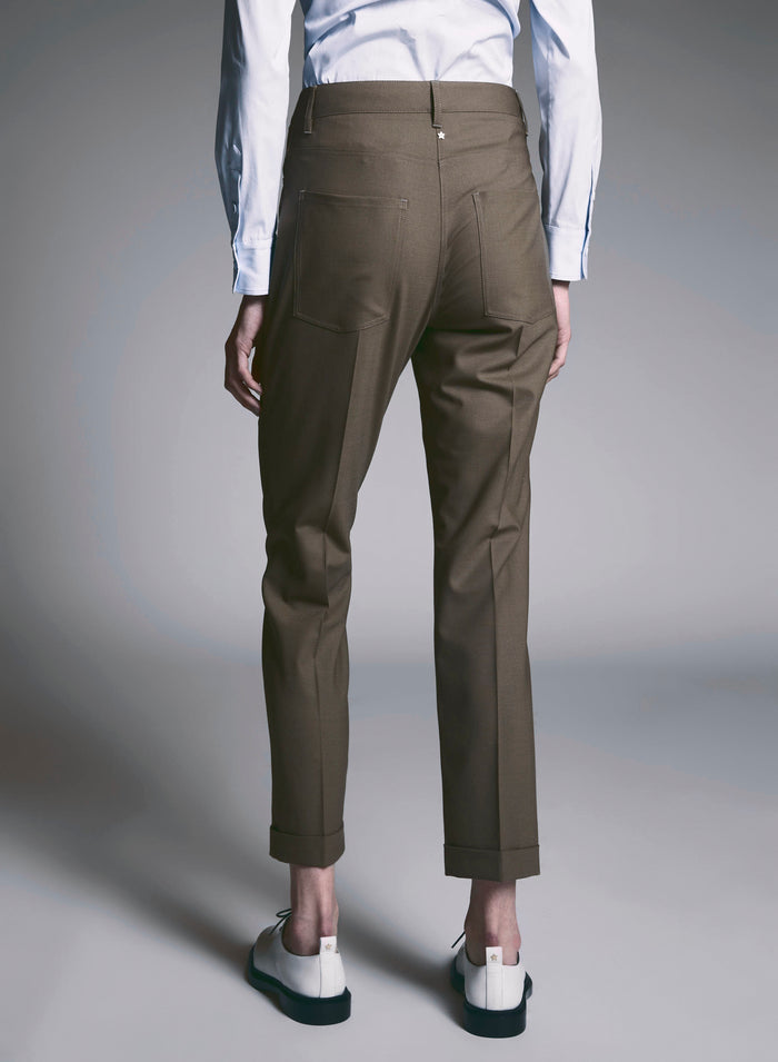 PANTALONI A SIGARETTA IN LANA