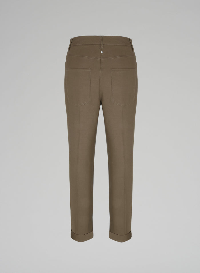 PANTALONI A SIGARETTA IN LANA