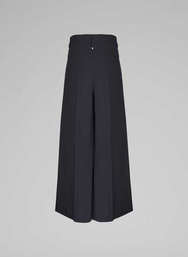 PANTALONI A GAMBA EXTRA LARGA IN LANA
