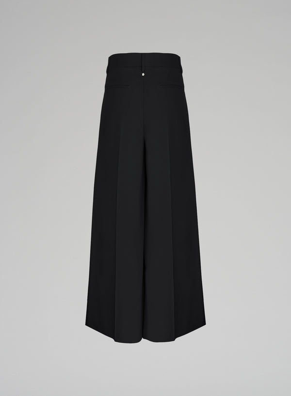 PANTALONI A GAMBA EXTRA LARGA IN LANA