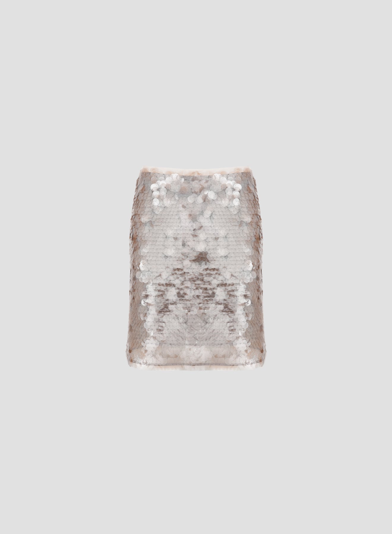 SKIRT WITH SMOKED SEQUINS