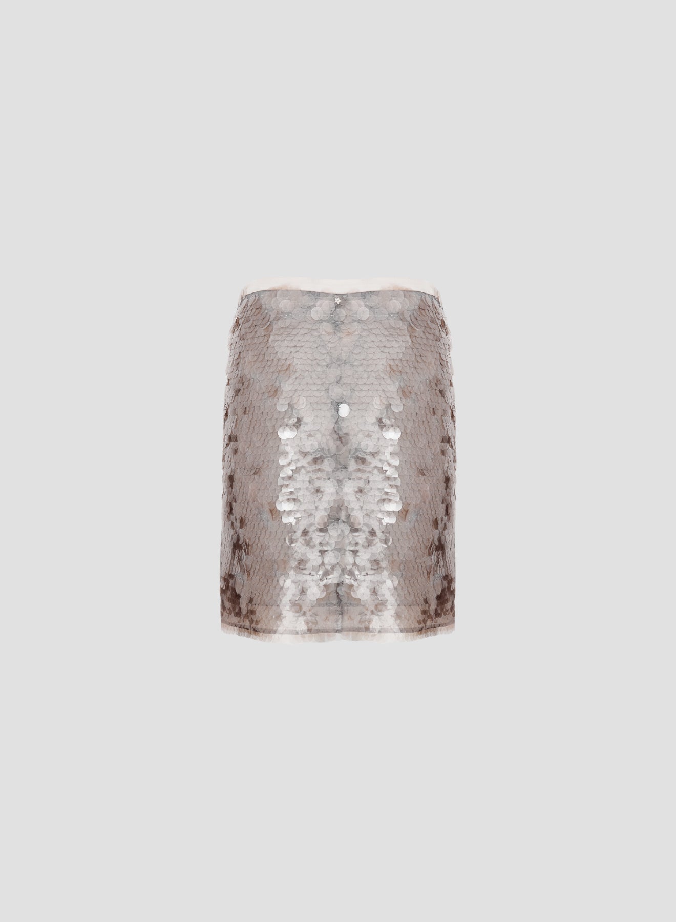 SKIRT WITH SMOKED SEQUINS