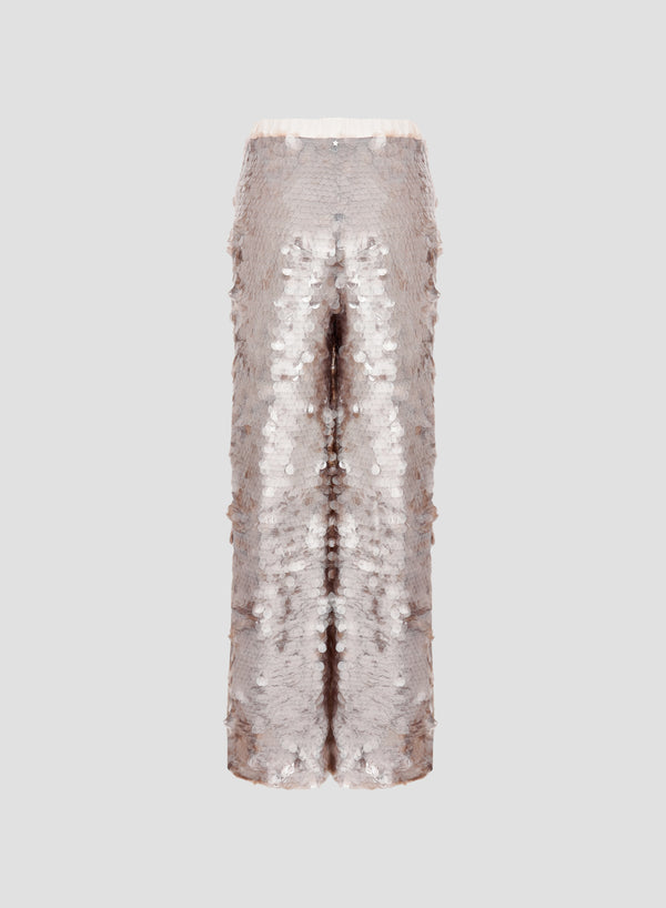 PANTALONI IN PAILLETTES FUME
