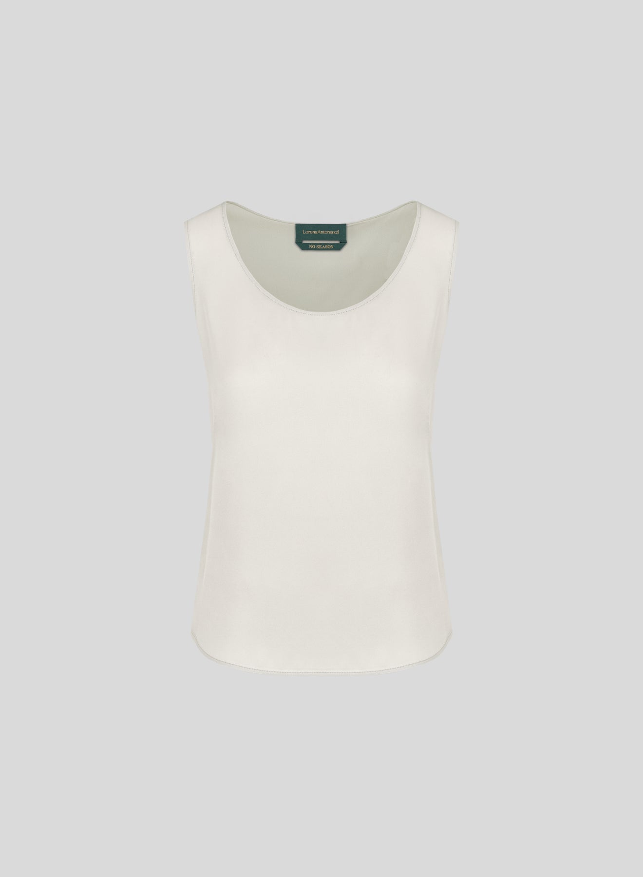 SILK TWILL SLEEVELESS TOP