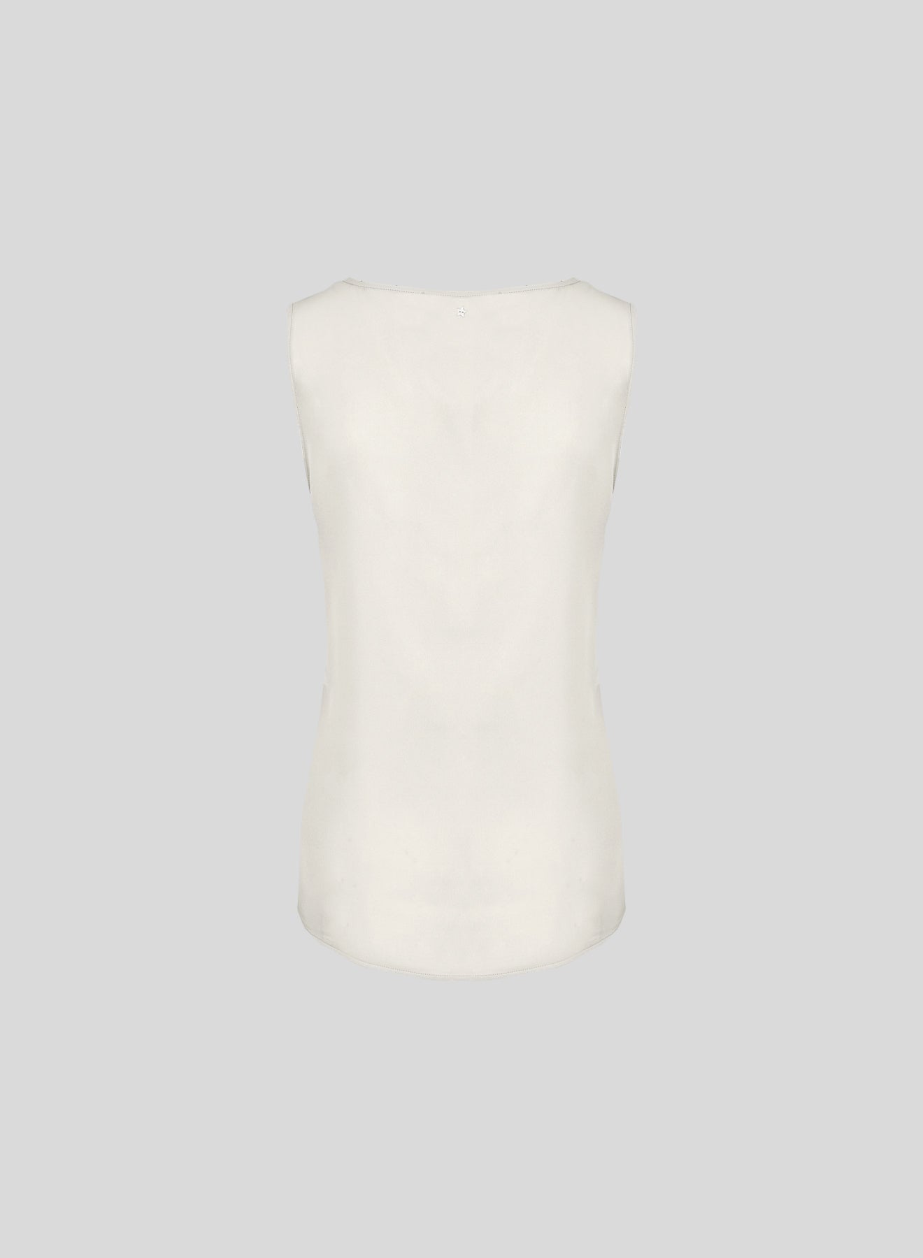 SILK TWILL SLEEVELESS TOP