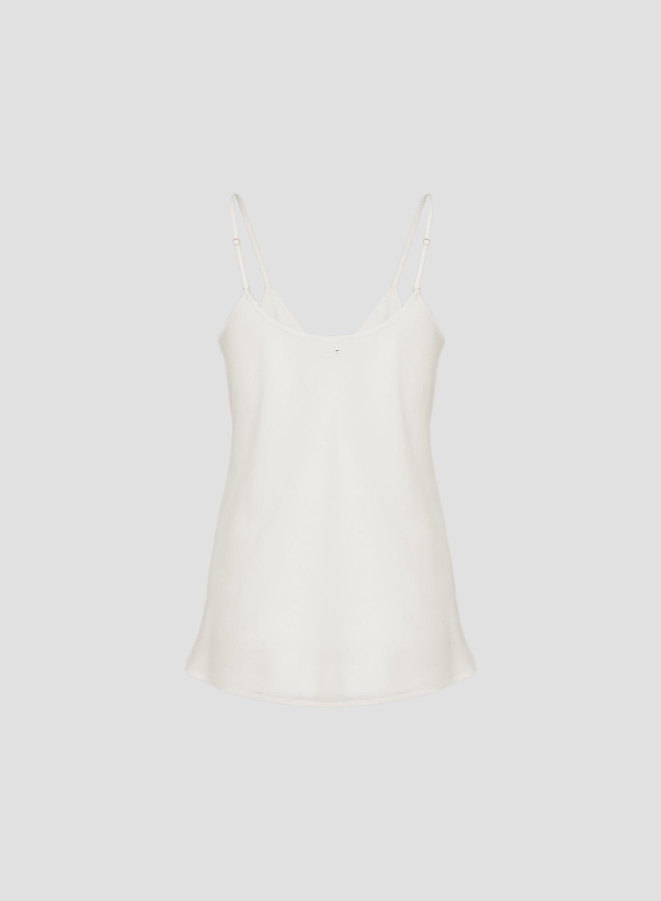 TOP CON BRETELLINE IN TWILL DI SETA
