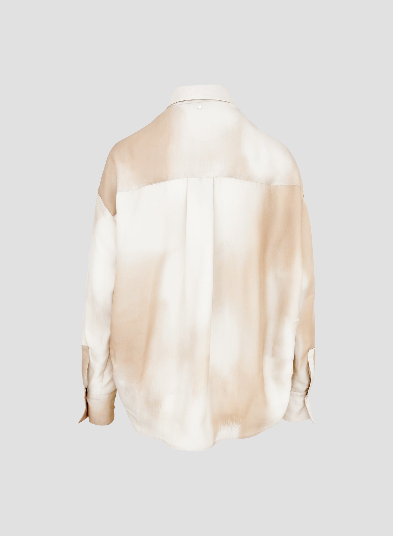 SILK CLASSIC SHIRT WITH CHINÉ PRINT