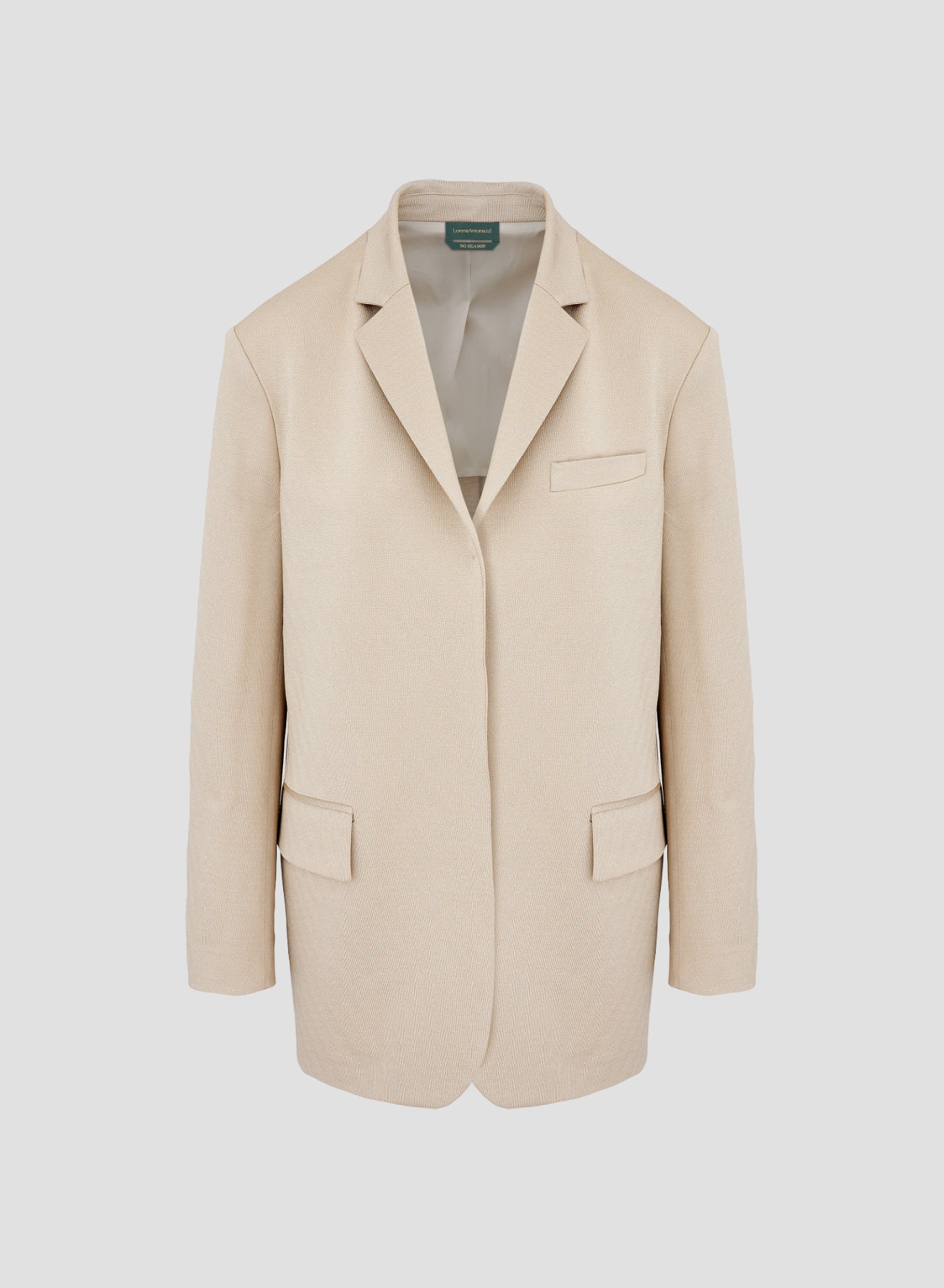 VISCOSE OVERSIZED JACKET WITH LUREX EFFECT
