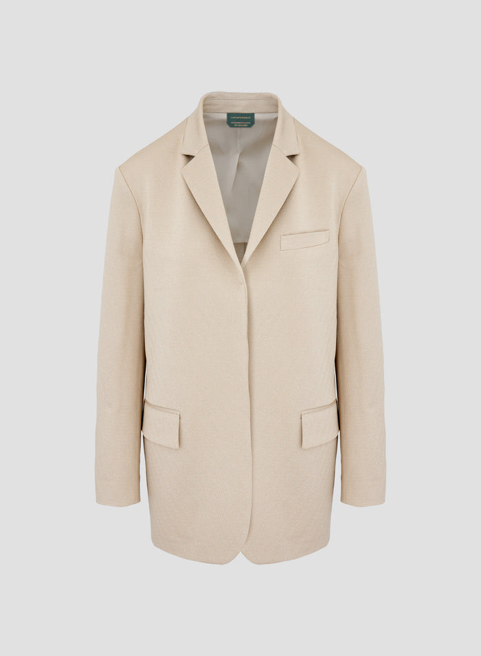 VISCOSE OVERSIZED JACKET WITH LUREX EFFECT