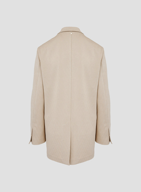 GIACCA OVERSIZE IN VISCOSA EFFETTO LUREX