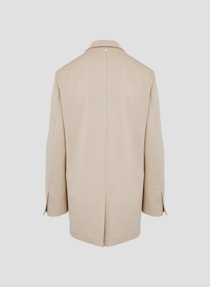 VISCOSE OVERSIZED JACKET WITH LUREX EFFECT