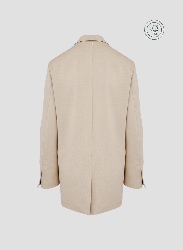 VISCOSE OVERSIZED JACKET WITH LUREX EFFECT