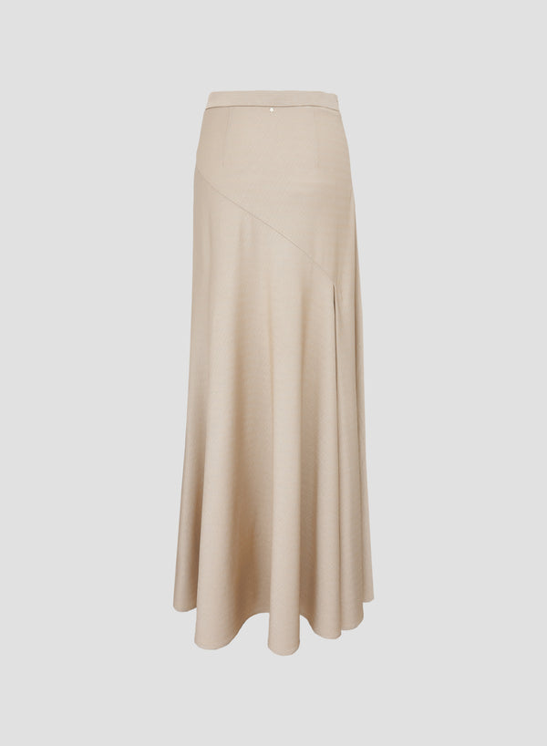 GONNA ASIMMETRICA IN VISCOSA EFFETTO LUREX