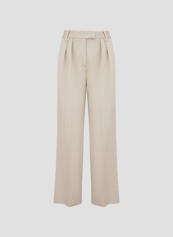 PANTALONI SARTORIALI IN VISCOSA EFFETTO LUREX