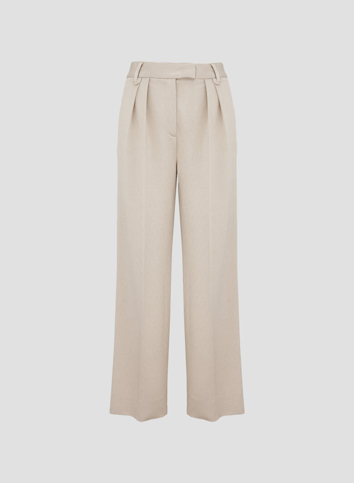 PANTALONI SARTORIALI IN VISCOSA EFFETTO LUREX