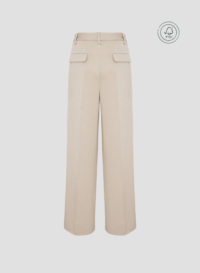 VISCOSE TAILORED PANTS WITH LUREX EFFECT