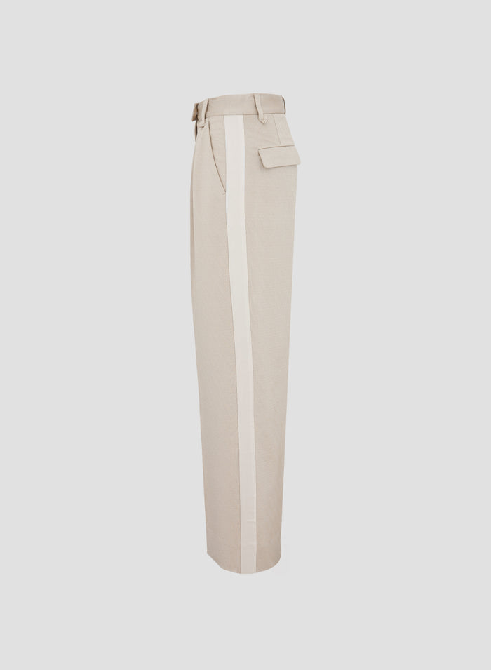 VISCOSE TAILORED PANTS WITH LUREX EFFECT